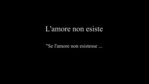 L'amore non esiste
